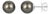 11 MM Tahitian Black Pearl Stud Earrings 14 Karat White Gold For Sale