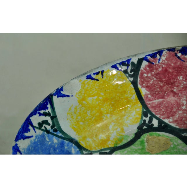 Hand Painted Portuguese Plate, 1930s For Sale - Image 9 of 12