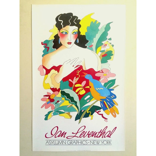 Ian Leventhal Vintage 1980s Contemporary Lithograph Print Asylum Graphics Poster For Sale - Image 13 of 13