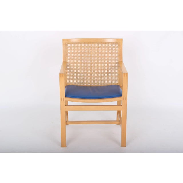 Blue Model 7512 Armchairs by Thygesen & Sørensen for Botium, Denmark, Set of 4 For Sale - Image 8 of 14