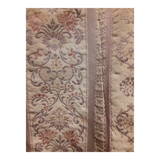 1980s Lavender and Orchid Brocade Fabric - 2 1/2 Yards For Sale