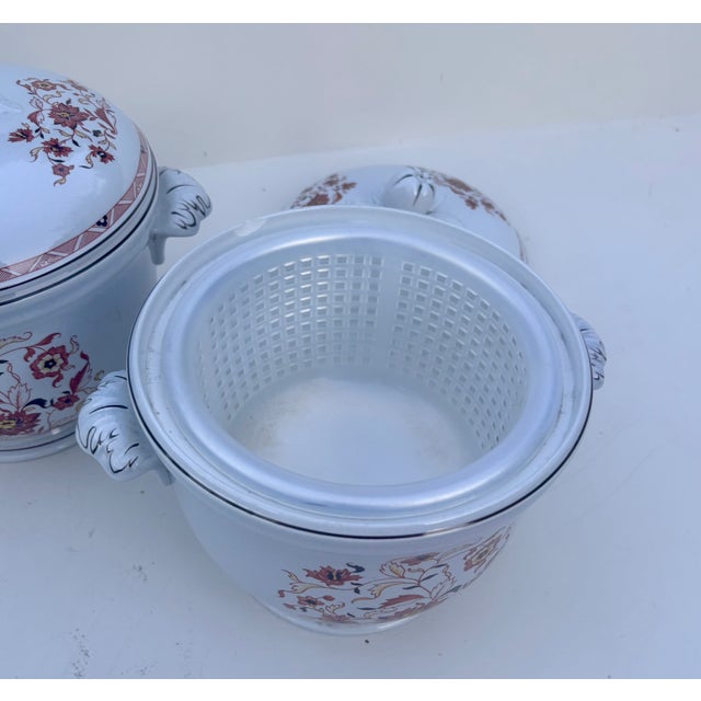 Late 20th Century A Pair of Wedgwood Kashmar Lidded Ice Buckets For Sale - Image 9 of 15