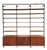 1960s George Nelson Omni-Style Modular Wall Unit in Walnut With Black Metal Frame For Sale