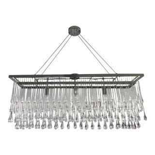 Ochre Rectangular Drizzle Chandelier For Sale