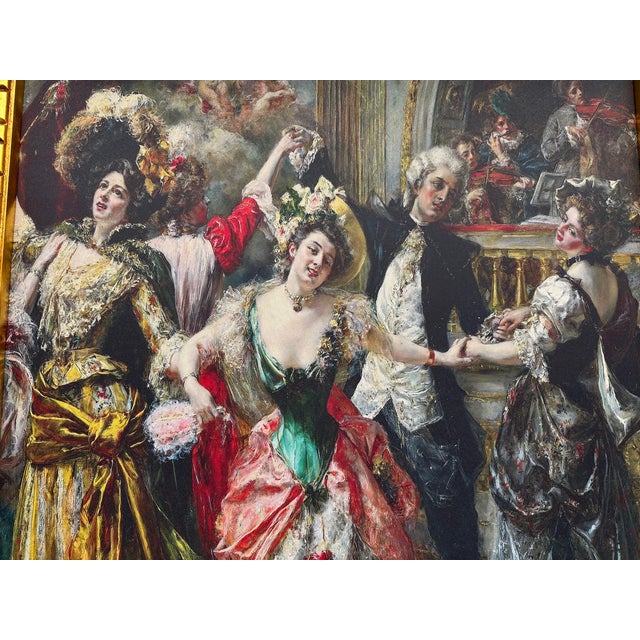 Late 20th Parisian Ballroom Gold Wood Art Frame For Sale - Image 4 of 13