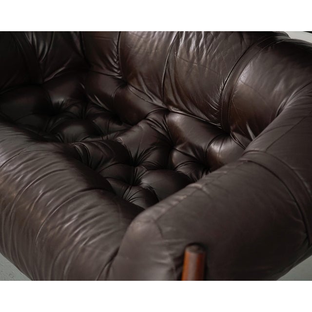 Brown MP-81 Two-Seater Sofa by Percival Lafer for Lafer MP, 1970s For Sale - Image 8 of 18