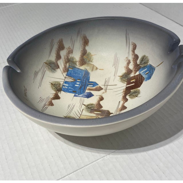 Mid-Century Modern Mid 20th Century Sasha Brastoff Ceramic "Rooftops" Ashtray/Bowl For Sale - Image 3 of 8