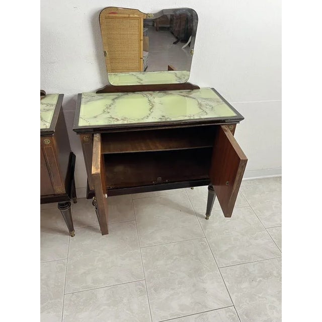 Brown Mid-Century Bedside Tables, 1960s, Set of 2 For Sale - Image 8 of 12