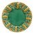 Large Majolica Corn Plate Circa 1970 For Sale