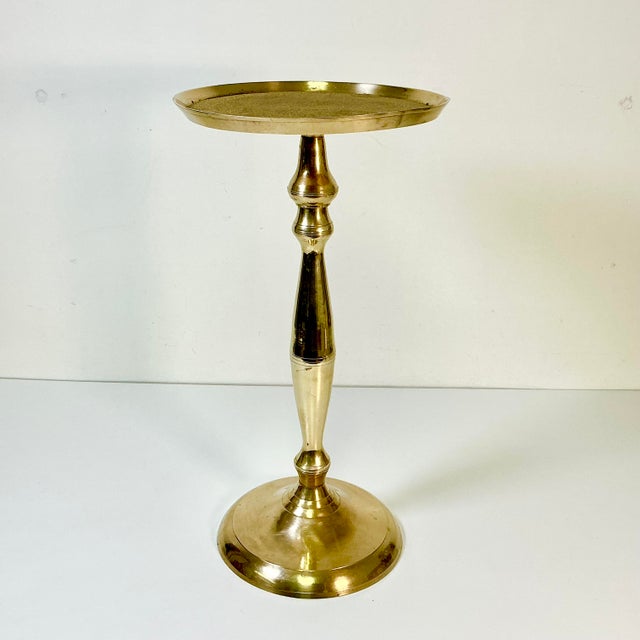 1970s Vintage Art Deco Hollywood Regency Boho Chic Brass Drinks Table. For Sale - Image 10 of 12