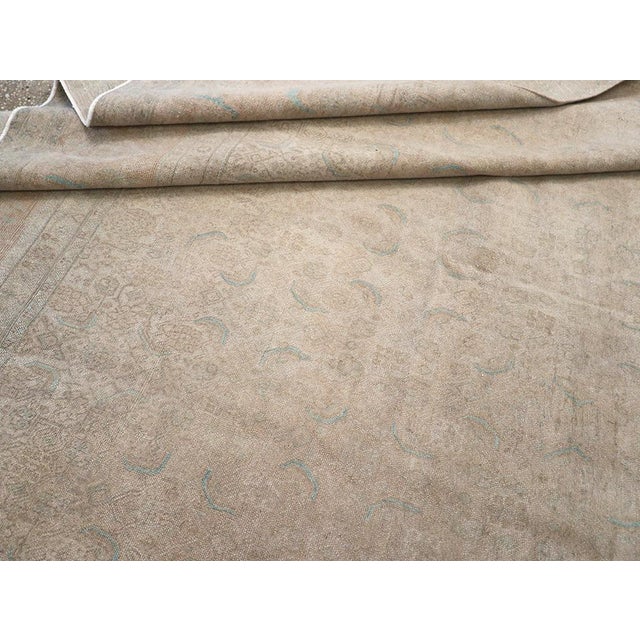 Beige Galerie Shabab Collection Mid-20th Century Persian Mahal Accent Carpet For Sale - Image 8 of 8
