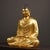 This is a finely crafted antique gilt bronze sculpture of a Tathagata Buddha, depicted in a serene meditative posture. The...