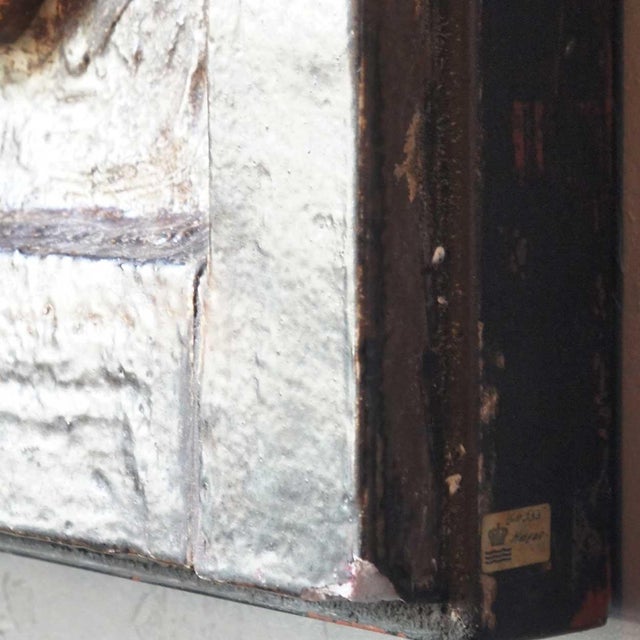 Brown Large Pair Knud Kyhn for Royal Copenhagen Stoneware Tile Wall Panels, Adam and Eve For Sale - Image 8 of 10