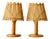 Vintage French Riviera Rattan Table Lamps in the Style of Louis Sognot, 1960s, Set of 2 For Sale