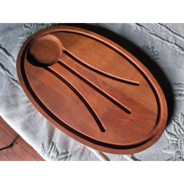 Silver 1960s Silver Trays for Holiday Entertaining. Vintage Reed & Barton Carving Tray and Wallace Triple Serving Platter For Sale - Image 8 of 14