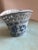 Chinoiserie Chinoiserie Blue and White Ceramic Floral Vase With Lace Border For Sale - Image 3 of 4