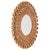 Mid-Century Modern A Hand Painted Glass and Gilted Convex Mirror, in the Manner of Line Vautrin For Sale - Image 3 of 7