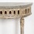 Gray Early 20th Century Swedish Painted Demilune Wall Console With Marble Top For Sale - Image 8 of 13