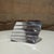 Modern Nambé Twist Coaster Set Lou Henry Acasia Wood Aluminum Post Modern For Sale - Image 3 of 9