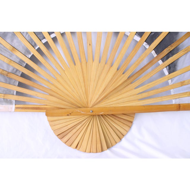 ExtraLarge Hand Painted Asian Scenery Wall Fan Chairish