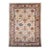 Vintage Persian Mahal Sultanabad Rug, Hand-Knotted Wool, Geometric Pattern, 9x12, Ivory & Blue For Sale