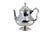 Brushed Silver Teapot with Smooth Edges For Sale - Image 9 of 9