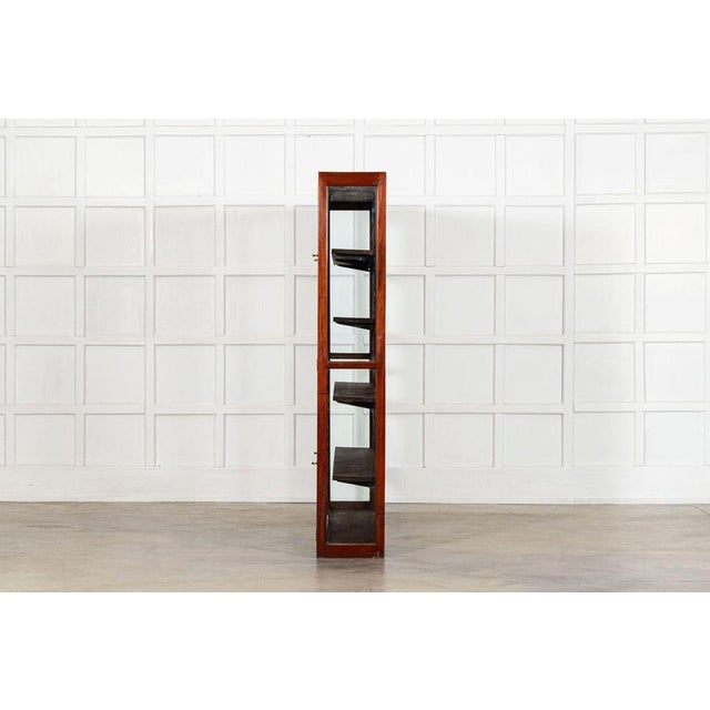 Large Antique English Mahogany Glazed Display Cabinet, 1880 For Sale - Image 6 of 15