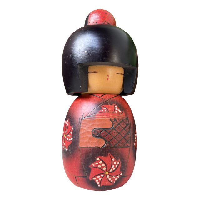 Vintage Japanese Kokeshi by Masae Fujikawa, 1970s For Sale