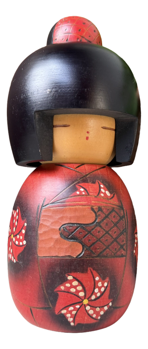 Vintage Japanese Kokeshi by Masae Fujikawa, 1970s