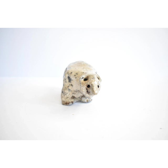 Contemporary Enamel and Metal Polar Bear Sculpture For Sale - Image 3 of 11