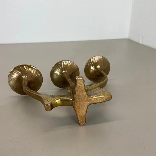 Mid-Century Brutalist Bronze Candleholder from Michael Harjes, Germany, 1960s For Sale - Image 13 of 15