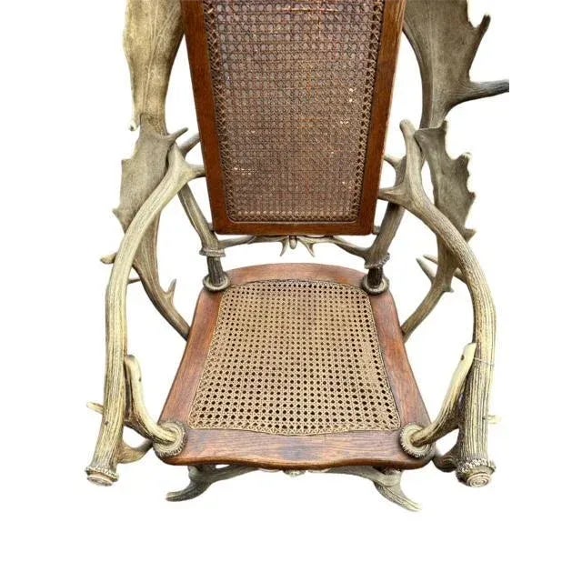 1940s Black Forest Antler Chair For Sale In Aspen - Image 6 of 9