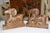 1970s Pair Carved Wood Seated Rams Gold / Burgundy Wash For Sale - Image 5 of 14