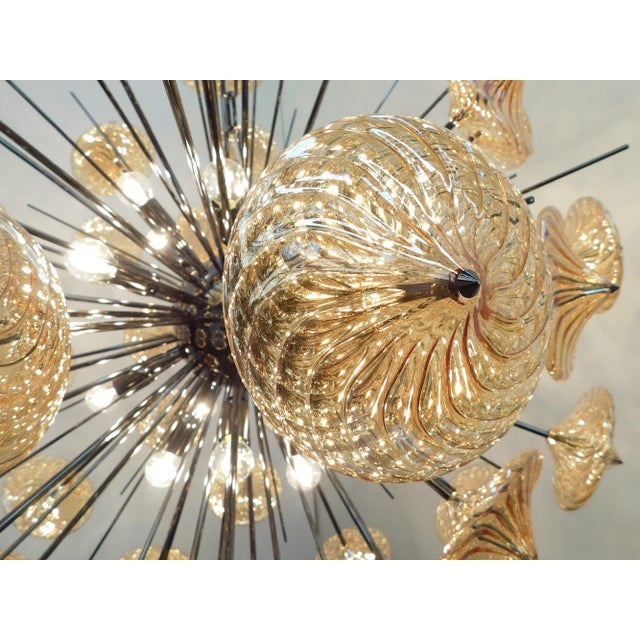 Glass 21st Century Rondella Sputnik Chandelier by Fabio LTD For Sale - Image 7 of 8