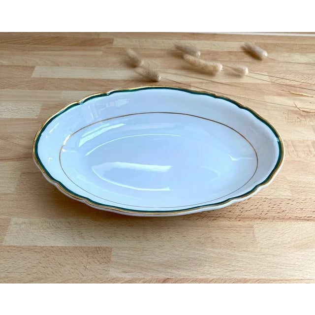 Antique Oval Deep Dish from Meissen. Meissen creates simple but impeccably elegant collections that fit perfectly into...