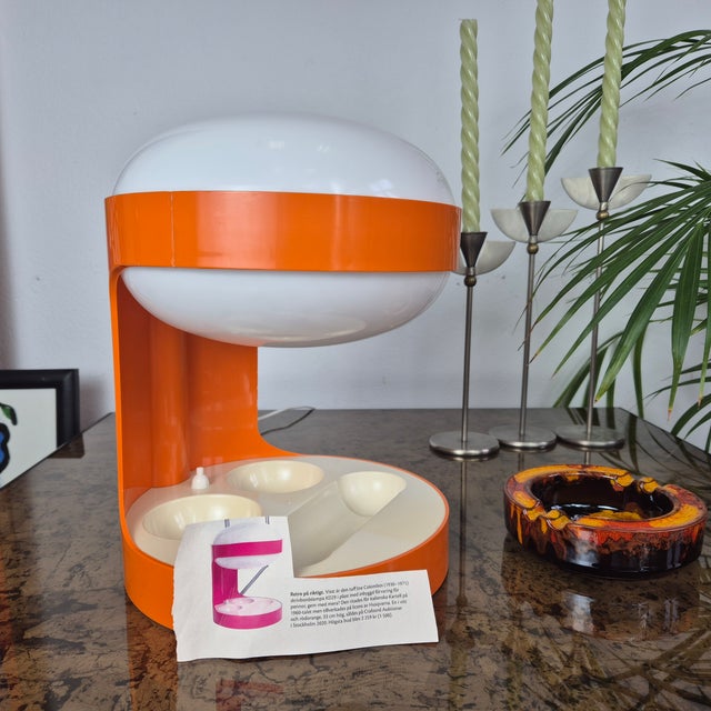 Plastic Vintage KD29 Table Lamp by Joe Colombo for Husqvarna, 1960s For Sale - Image 7 of 12