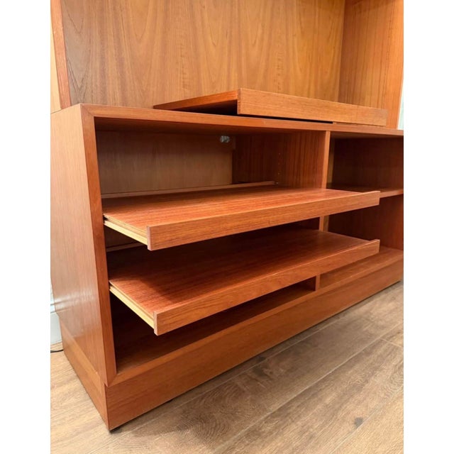 Poul Hundevad 1960s Mid-Century Danish Teak Two-Piece Unit by Poul Hundevad For Sale - Image 4 of 11