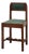 Belgian Art Deco Modernist Oak Side Chair with Green Upholstery, 1920s For Sale