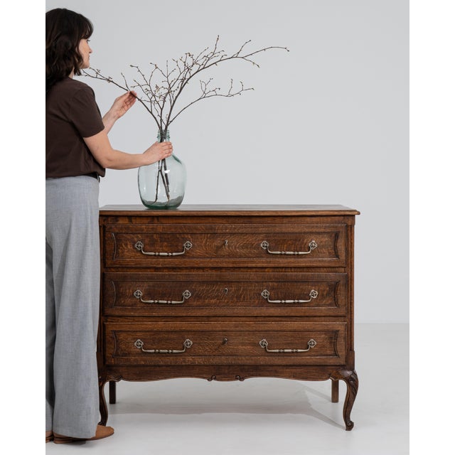 French Mid 20th Century Louis XV Chest Of Drawers For Sale - Image 3 of 15