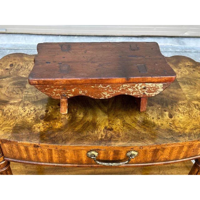 19th Century Cricket Stool Joined by Wooden Nails For Sale In Washington DC - Image 6 of 10