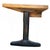 **Description:** Vintage 1950s student desk featuring a maple butcher-block-style writing surface, black steel legs, and...