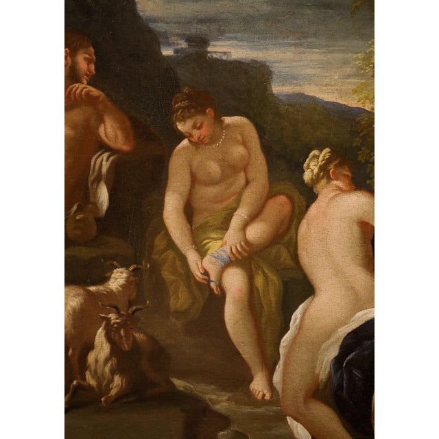 Early 18th Century Nicola Malinconico, Nude, The Judgement of Paris, 18th Century, Oil Painting on Canvas, Framed For Sale - Image 5 of 14