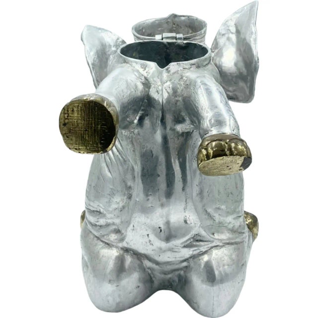 Arthur Court Vintage Arthur Court Elephant Ice Bucket Wine Cooler 1986 Barware For Sale - Image 4 of 12