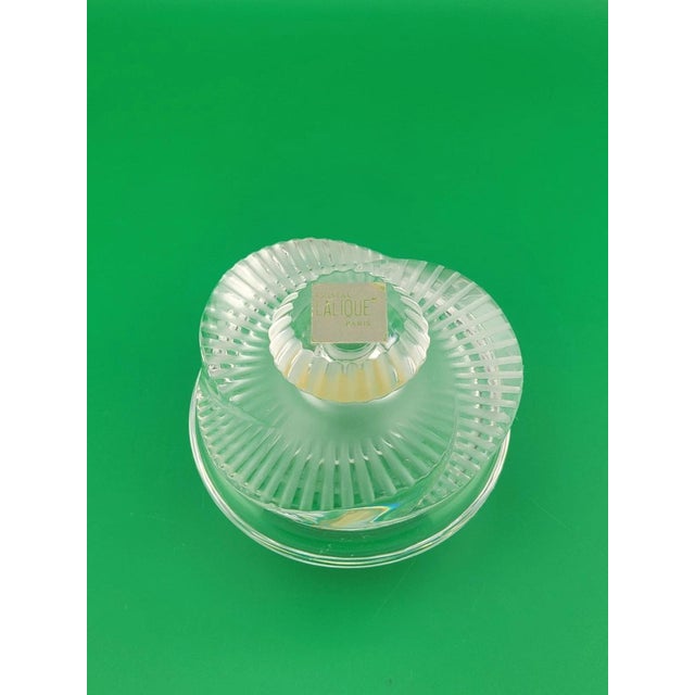 2000 - 2009 New Lalique Crystal Baptiste Perfume Bottle Made in France Sticker Paris. For Sale - Image 5 of 12