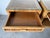 Vintage Coastal Palm Beach Rattan & Woven Cane Nightstands With Glass Tops — A Pair For Sale - Image 11 of 12