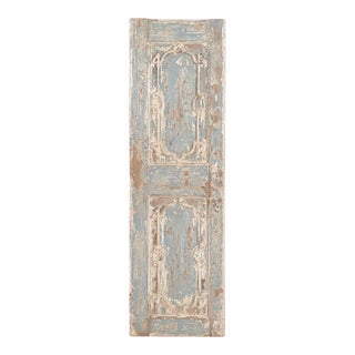 Antique Euro-Indian Painted and Carved Teakwood Panel For Sale