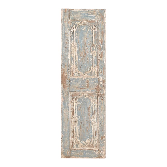 Antique Euro-Indian Painted and Carved Teakwood Panel For Sale