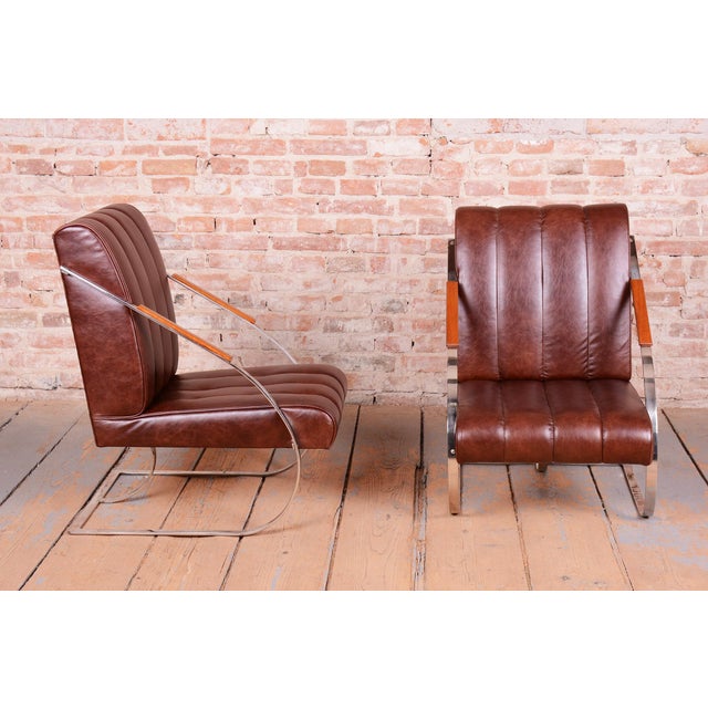 Bauhaus Chairs in Leather and Steel, 1920s, Set of 2 For Sale - Image 6 of 16