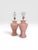 Pair of Vintage Blush Pink Ceramic Diamond Pattern Table Lamps With Three Settings/No Shades For Sale In West Palm - Image 6 of 11
