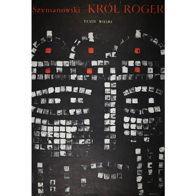 Wielki Theatre is an original manifesto realized by Waldemar Świerzy (Poland, 1931 - 2013) in 1968. Good condition. Hand-...